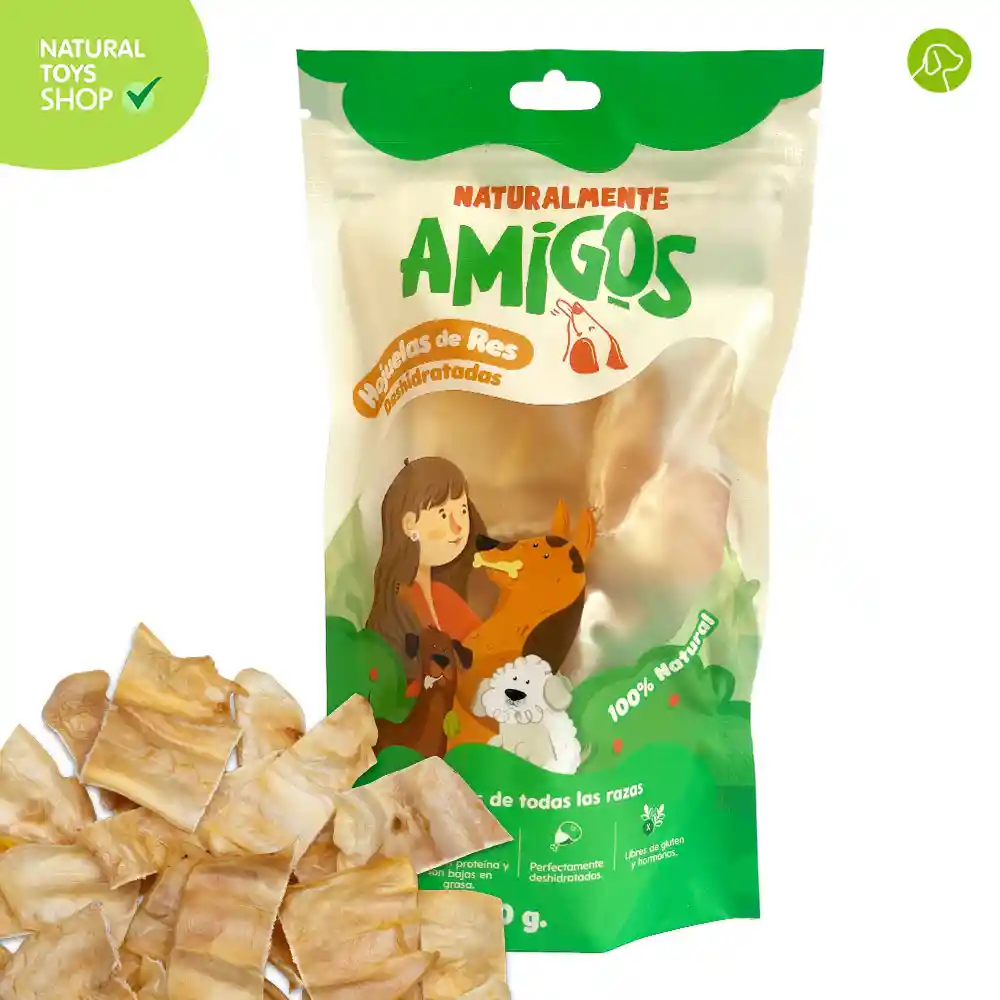 Hojuelas De Res Deshidratadas (para Perros) 50 Gr