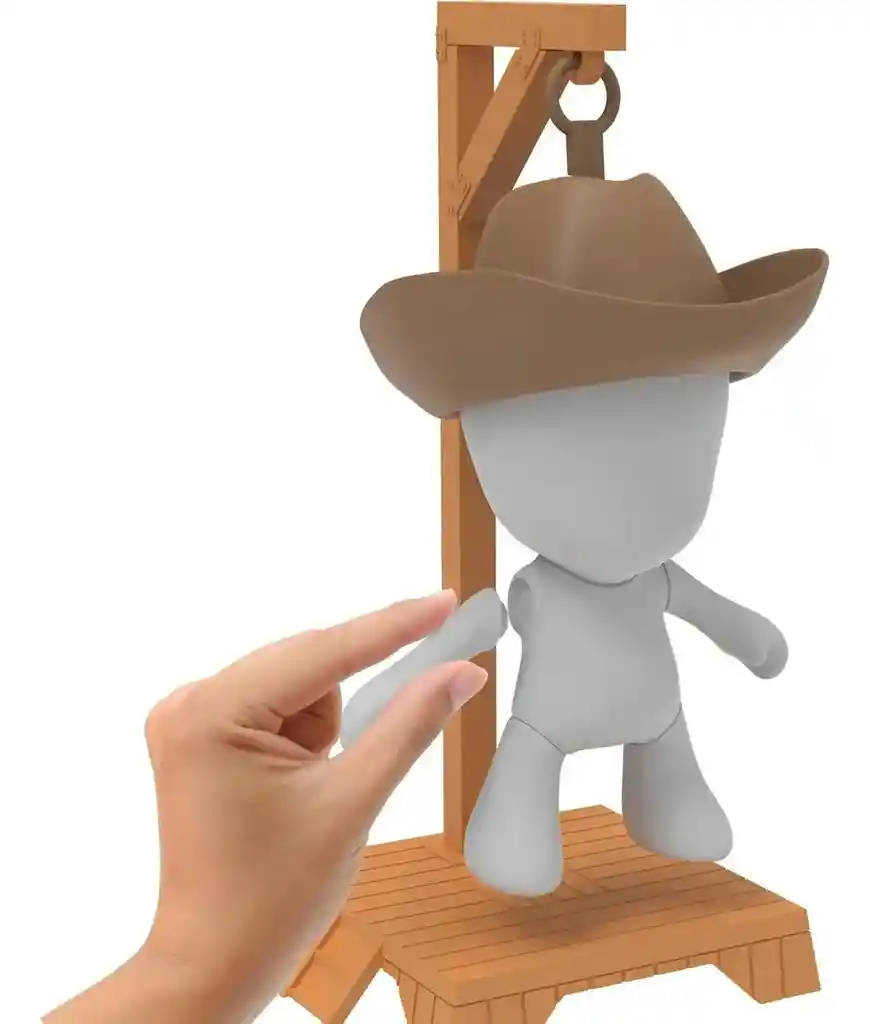Juego Ahorcado Muñeco Vaquero Interactivo Juguete Infantil