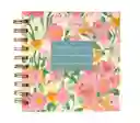 Cuaderno Floral Espiral 14*14cm 100gsm 120hojas