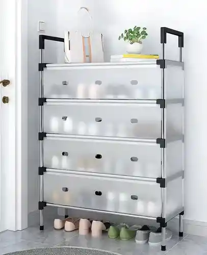 Zapatero 5 Niveles Con Tapa En Acrilico