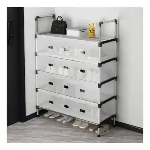 Zapatero 5 Niveles Con Tapa En Acrilico