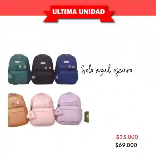 Morral Azul Oscuro Con Monedero