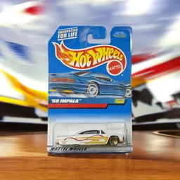 Juguete Carro Hot Wheels Original - '59 Impala, Collctor #1000, 1998, Lowrider, Pearl White - (primeras Ediciones)