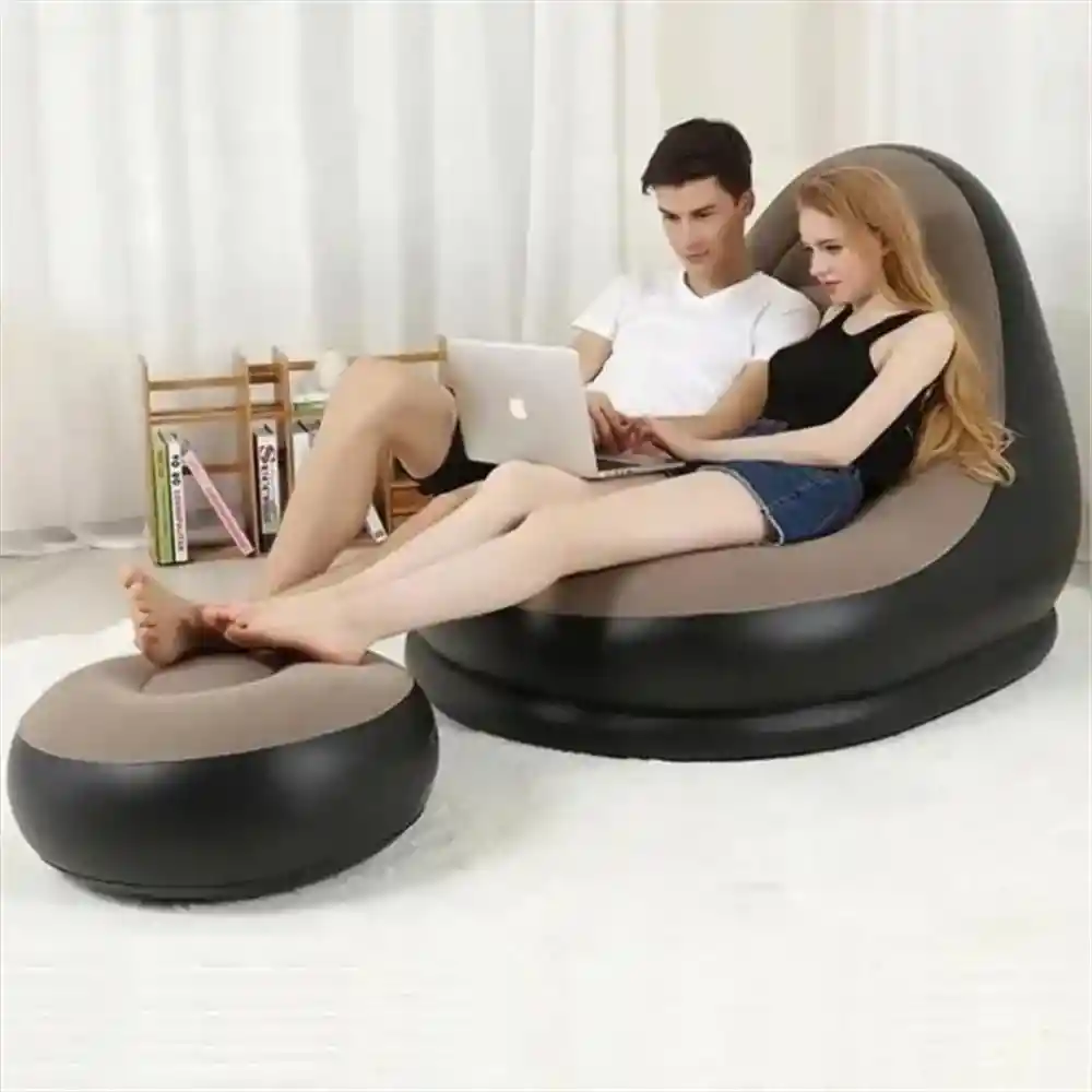 Silla De Descanso Inflable Para Adultos, Sofa Plegable Porta