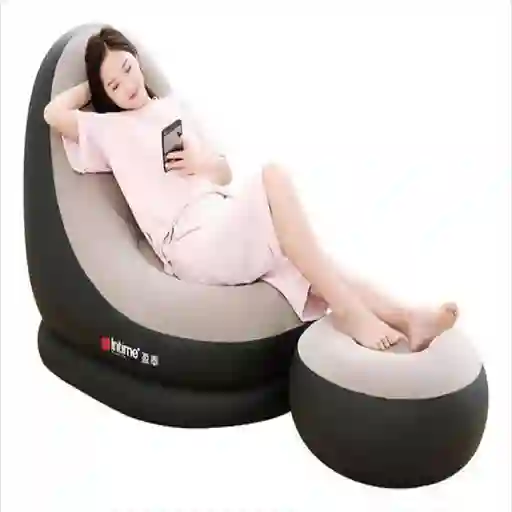 Silla De Descanso Inflable Para Adultos, Sofa Plegable Porta