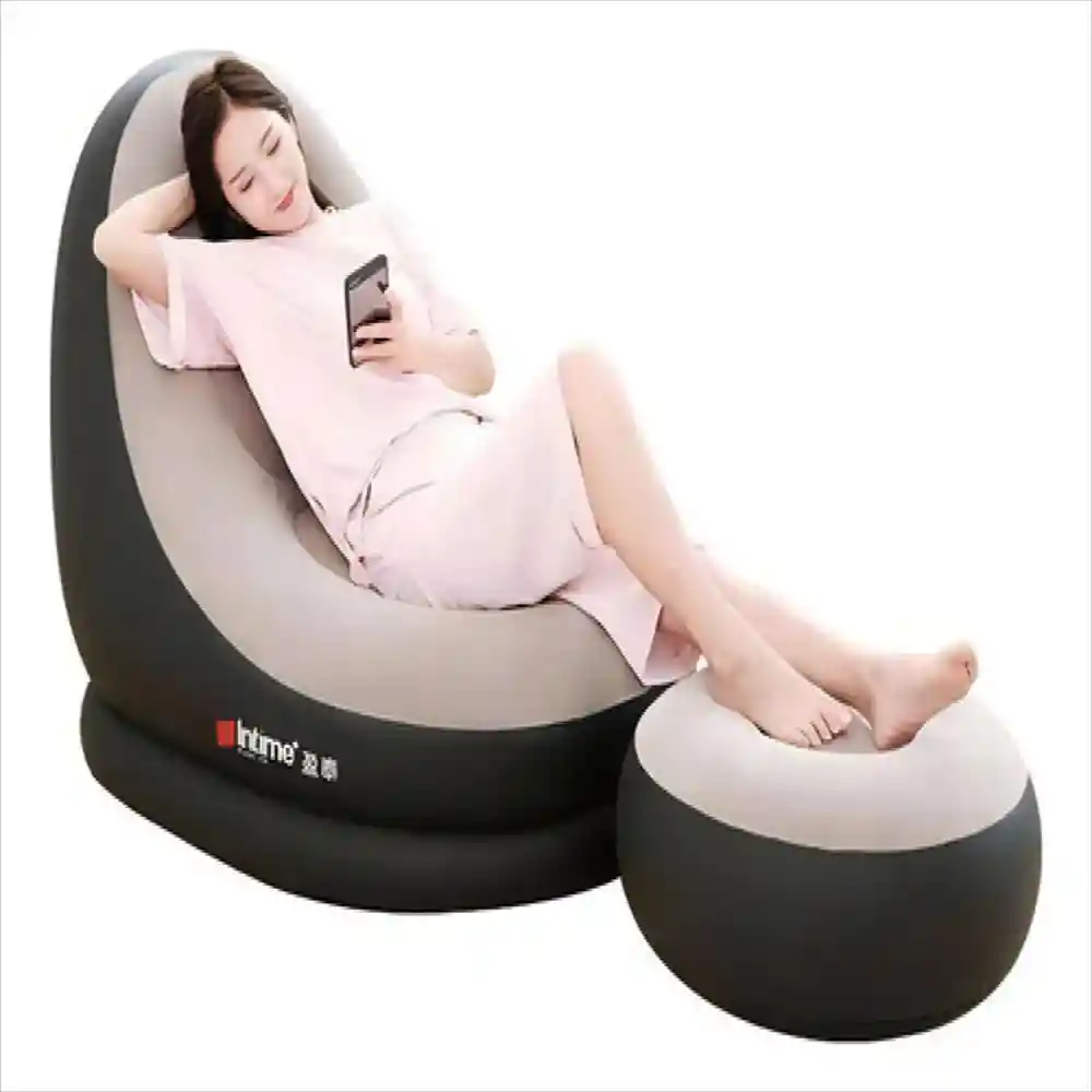 Silla De Descanso Inflable Para Adultos, Sofa Plegable Porta