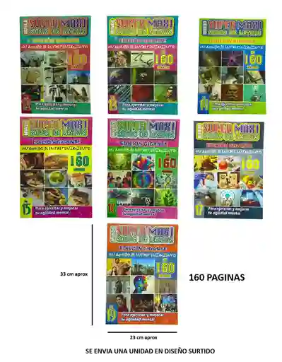 Sopas De Letras Grande 32cm De Alto X 22.5 Cm De Ancho