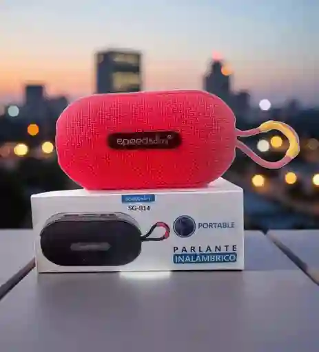 Parlante Inalámbrico Speed Song Sg-814 Bluetooth Portátil (rojo)
