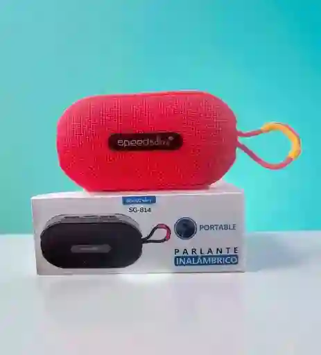 Parlante Inalámbrico Speed Song Sg-814 Bluetooth Portátil (rojo)