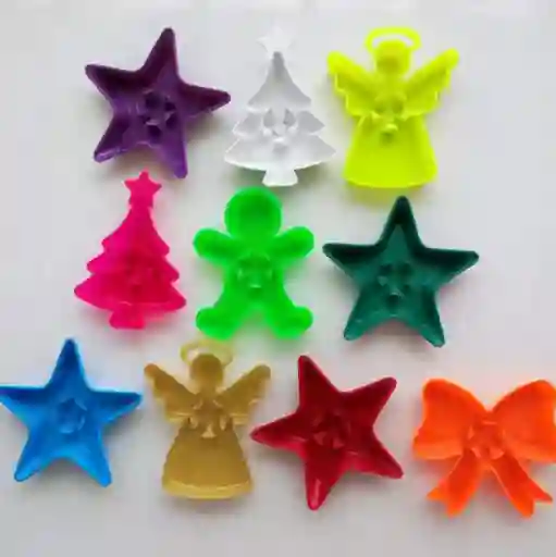 Porta Velas Figuras Navideñas Soporte X20 Unidades Día De Las Velitas