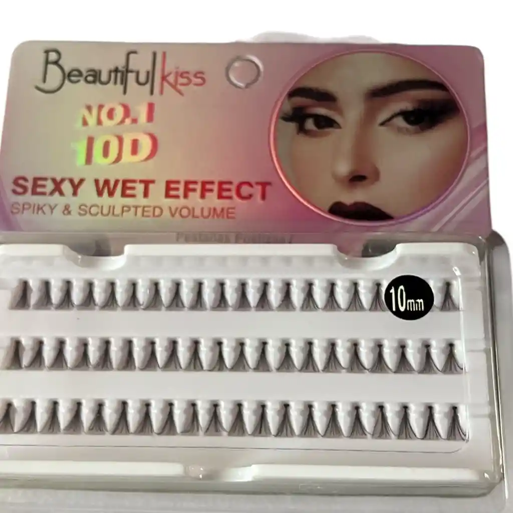 Pestañas Punto A Punto 10 Mm