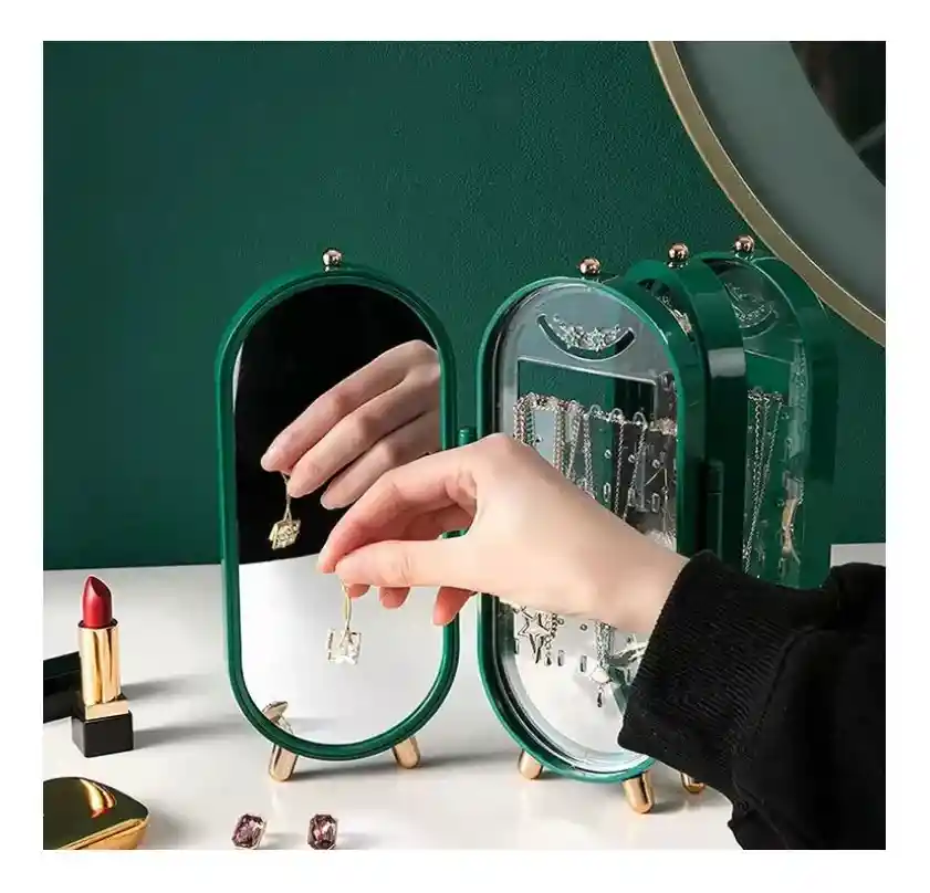 Organizador Joyas Plegable Aretes Collares Pulseras Tocador