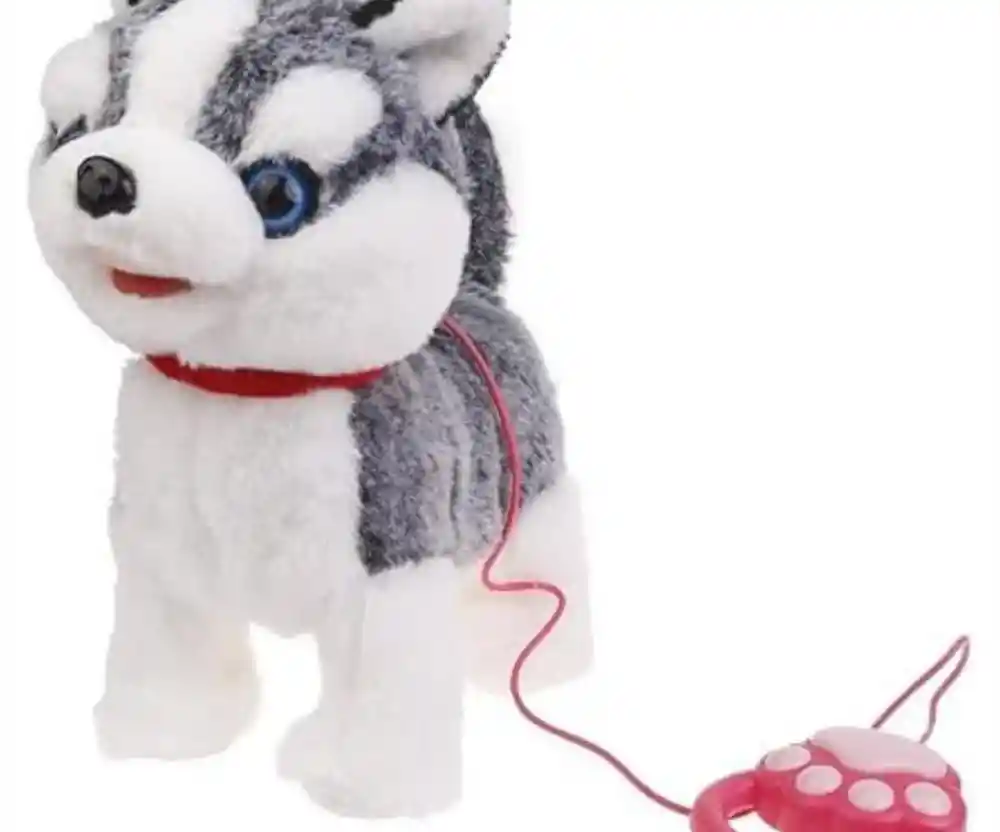 Perro Husky Peluche Camina Canta Ladra Control Remoto