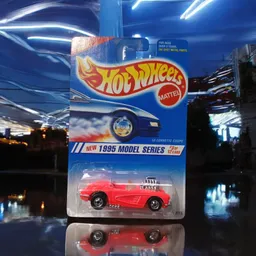 Juguete Carro Hot Wheels Original - 1995 Nuevos Modelos Hot Pink '58 Corvette Cupé #3/12 Coleccionista #341 (primeras Ediciones)