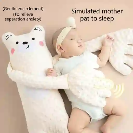Almohada Muñeco Abraza Bebé Recargable Usb Con Control 25x63cm Peso 1kg
