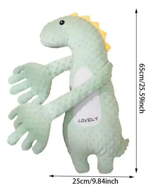 Almohada Muñeco Abraza Bebé Recargable Usb Con Control 25x63cm Peso 1kg