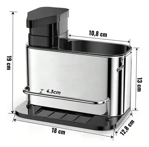 Dispensador De Jabon 3 En 1
