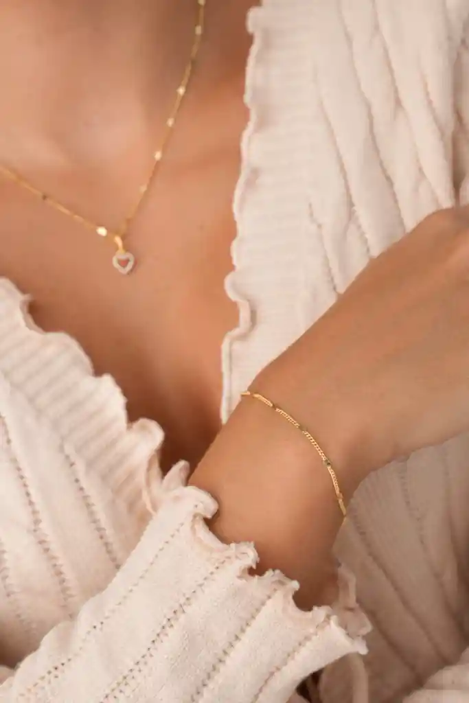 Pulsera Cubana In Love 16 Cm + Extensor