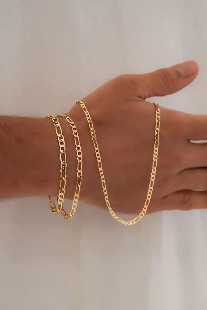 Pulsera 3*1 Diamantada 20 Cm 3.5 Mm