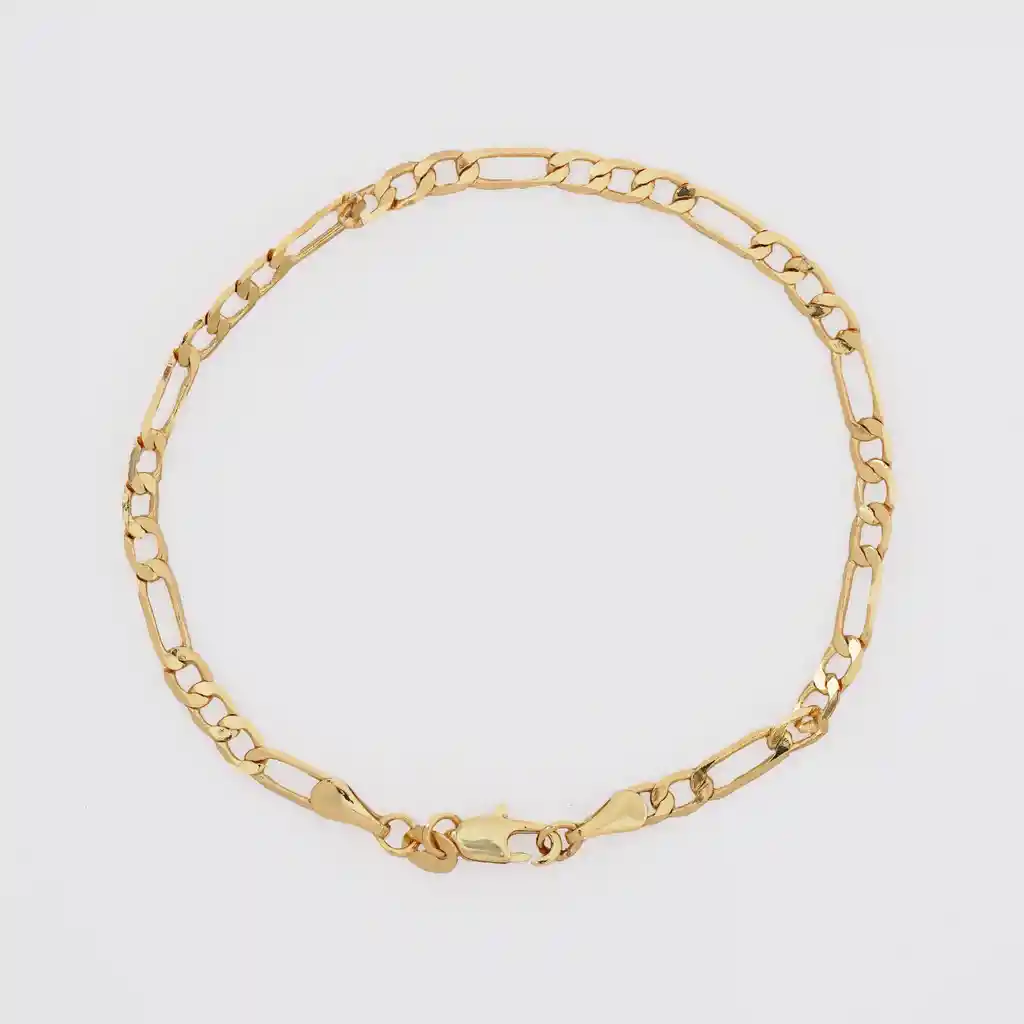 Pulsera 3*1 Diamantada 20 Cm 3.5 Mm