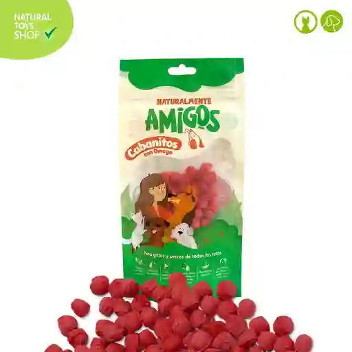 Cabanitos Con Omega Y De Carne Deshidratada Natural 50 Gr (para Gatos Y Perros)