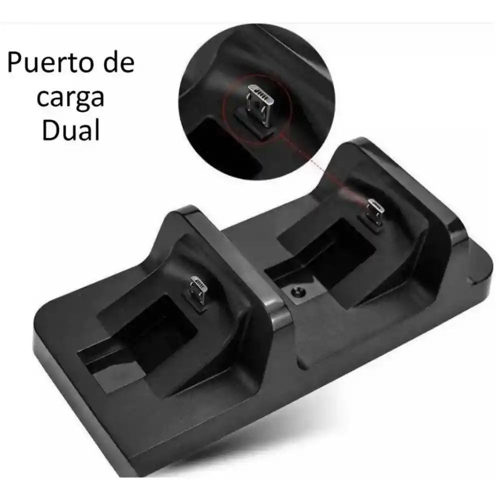 Base Cargador Soporte De Carga Para Controles De Play 4 Ps4