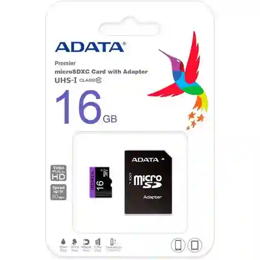 Adata Micro Sd 16gb Class 10