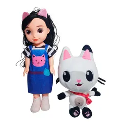 Muñeca Juguete Niñas Acompañado Mascota Peluche