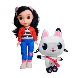 Muñeca Juguete Niñas Acompañado Mascota Peluche