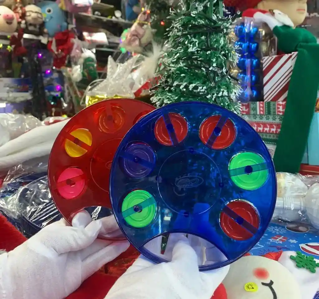 Pandereta Navideña Traslúcida Con Cascabel – Ideal Para Novenas, Niños Y Fiestas 🔔🎄