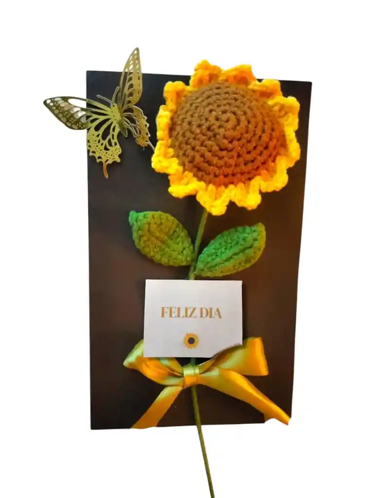 Girasol Tejido A Crochet