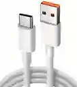 Cable De Datos Cargador Tipo C Blanco Carga Rapida 100 Cm
