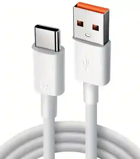 Cable De Datos Cargador Tipo C Blanco Carga Rapida 100 Cm