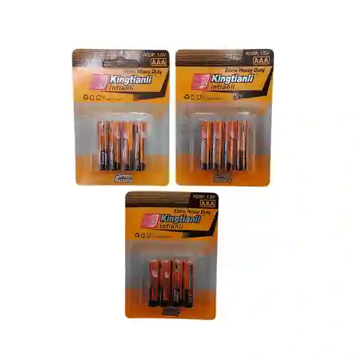 12 Pilas Aaa Baterias Triple A Kingtianli