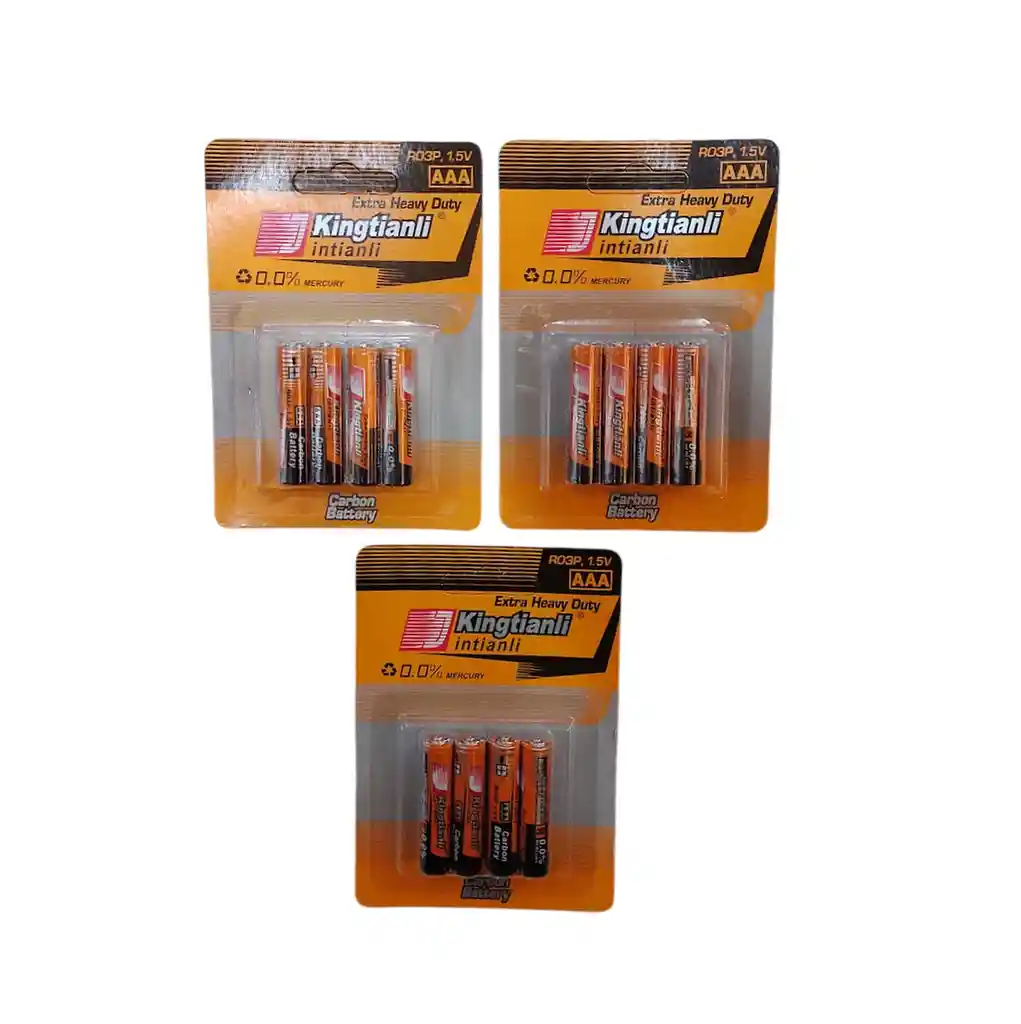 12 Pilas Aaa Baterias Triple A Kingtianli