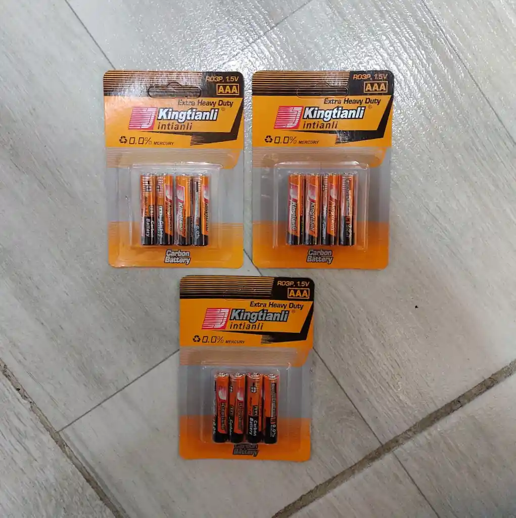 12 Pilas Aaa Baterias Triple A Kingtianli