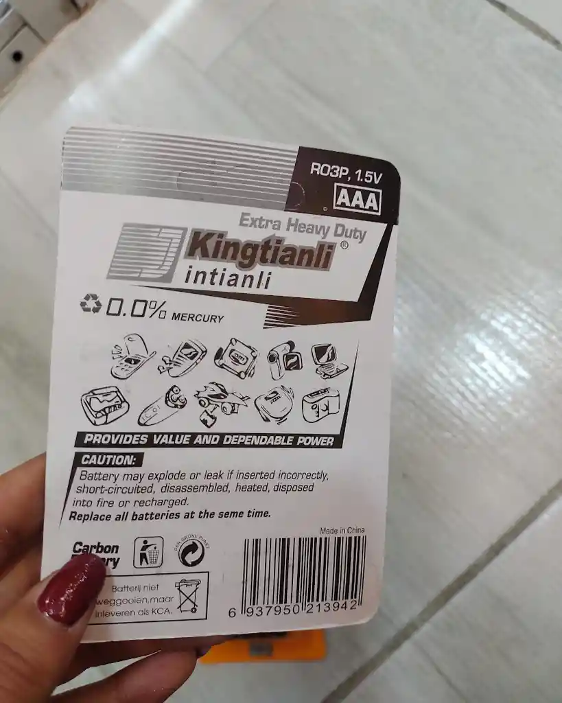 12 Pilas Aaa Baterias Triple A Kingtianli