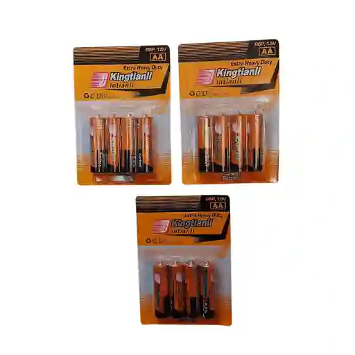 12 Pilas Aa Baterias Doble A Kingtianli