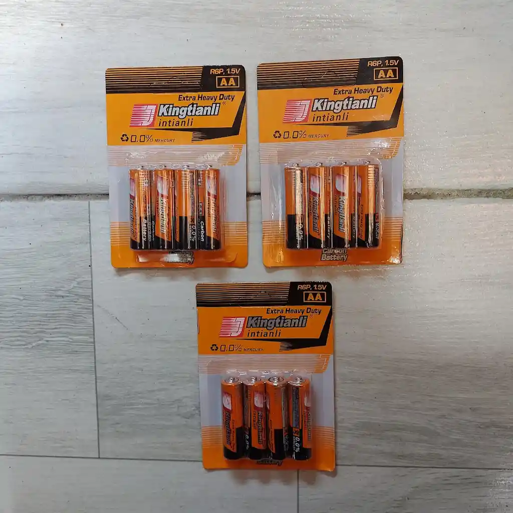 12 Pilas Aa Baterias Doble A Kingtianli