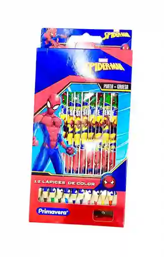 Caja De Colores Primavera X 12 Unidades Spiderman
