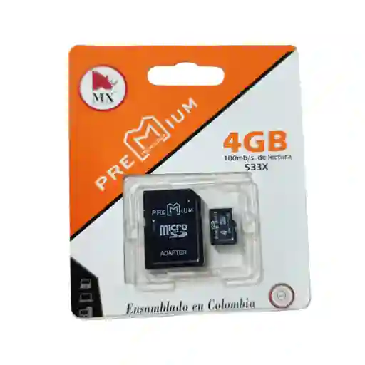 Memoria Micro Sd 4gb Premium