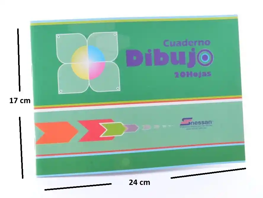Cuaderno De Dibujo 20 Hojas Snessan Pequeño