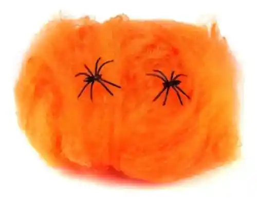 Telaraña Halloween + 1 Araña Blancas - Moradas - Verdes - Naranjas