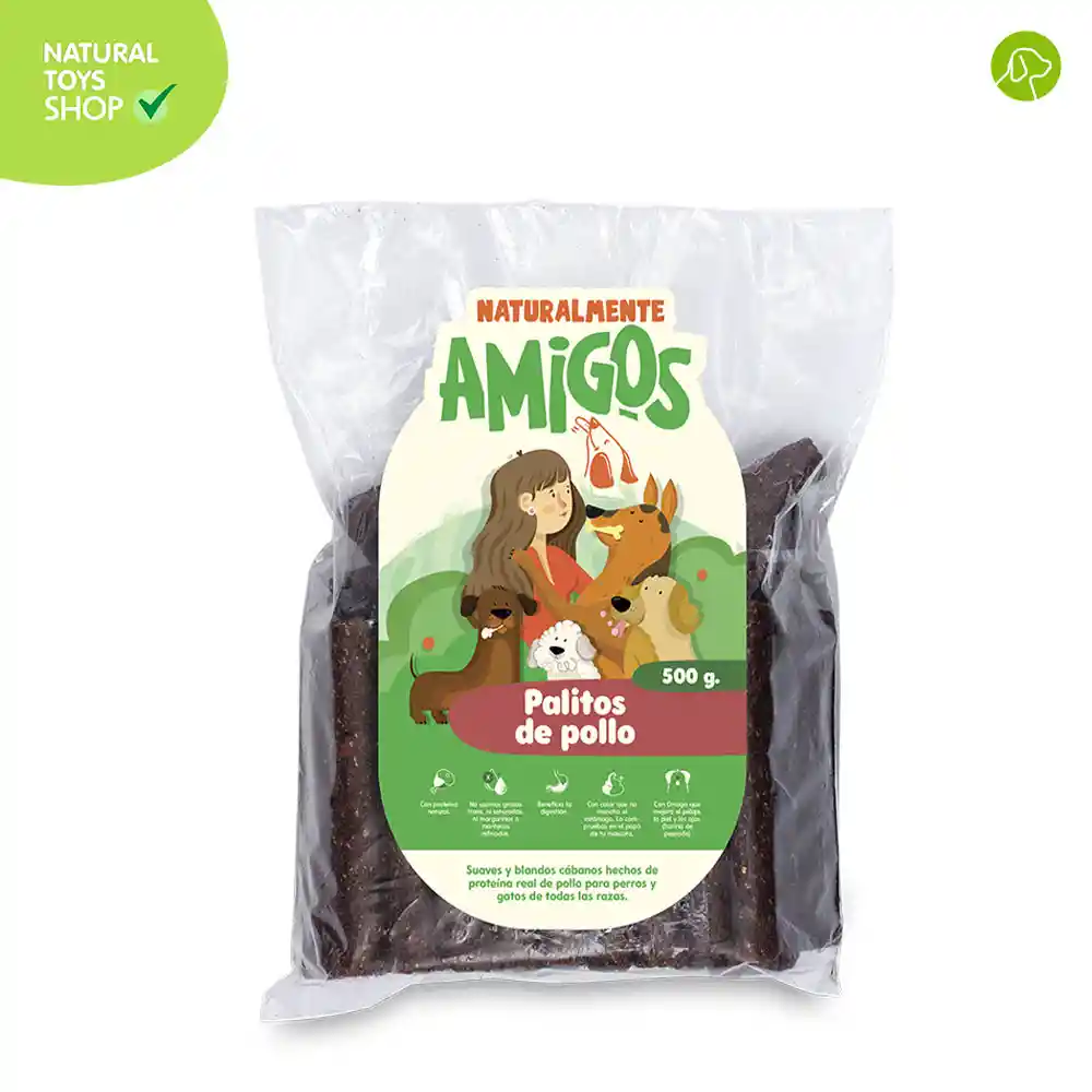 Palito De Pollo Natural Y Deshidratado 1 Lb (recarga)