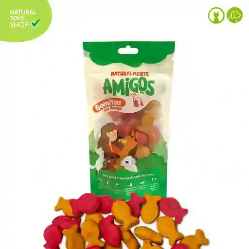 Gomitas Con Omega , Fibra Y Proteina Natural (para Gato Y Perro) 80g