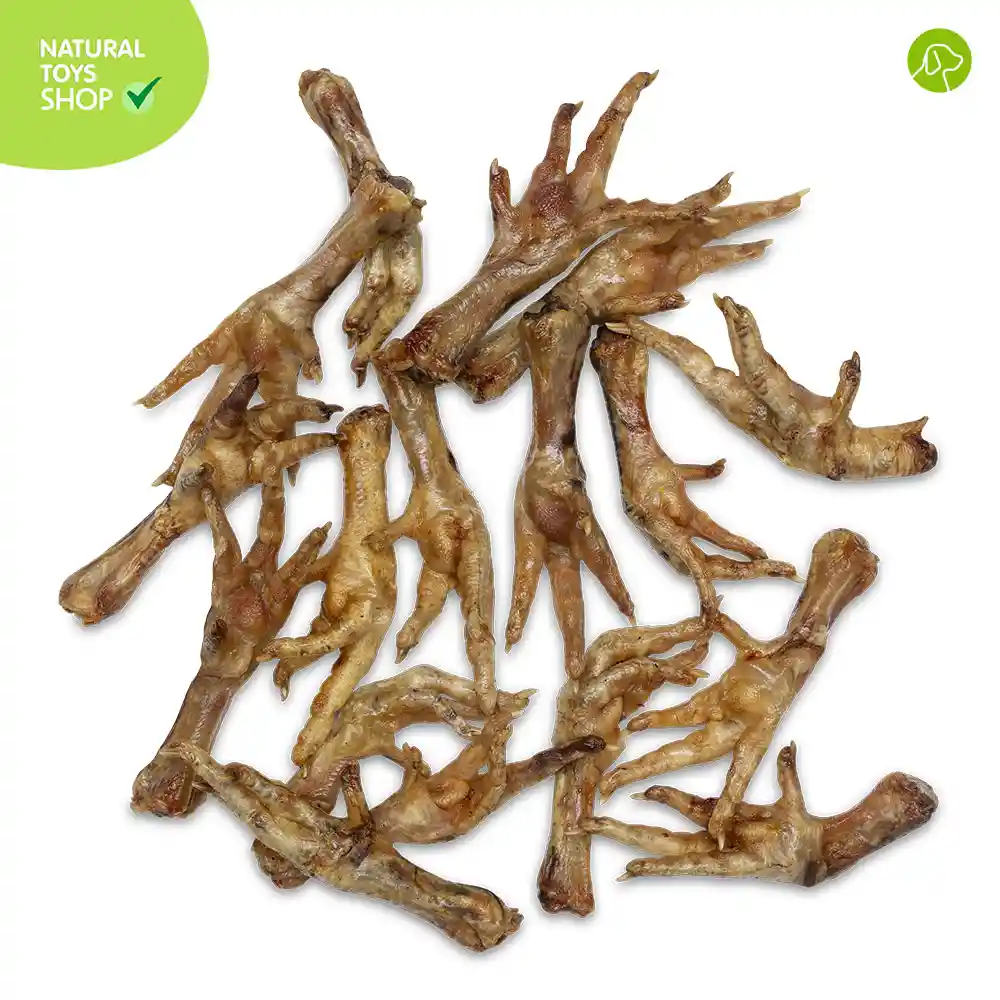 Patas De Pollo Natural Y Deshidratadas Para Perros X 30 Und