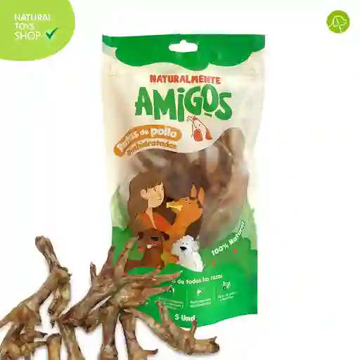 Patas De Pollo Natural Y Deshidratadas Para Perros X 5 Und
