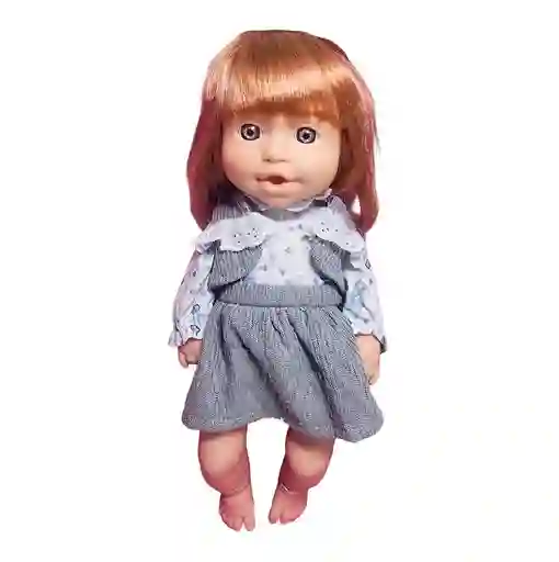 Muñeca Tierna Con Vestido Sonajero + Accesorios Juguete Niña