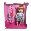 Muñeca Tierna Con Vestido Sonajero + Accesorios Juguete Niña