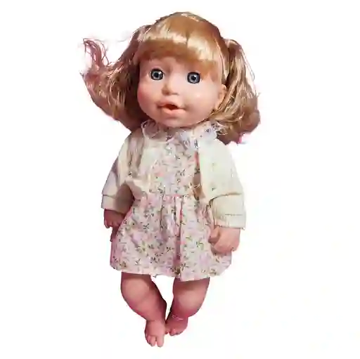 Muñeca Tierna Con Vestido Sonajero + Accesorios Juguete Niña